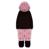 Anime Kids Children Kamado Nezuko Pink Sleepwear Outfits Cosplay Costume Halloween Carnival Suit